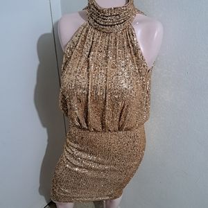 ELZIA J Women's Dress Bronze